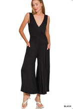 Load image into Gallery viewer, Jumpsuit Surplice Neckline Sleeveless
