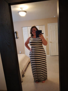 Dress Striped Maxi