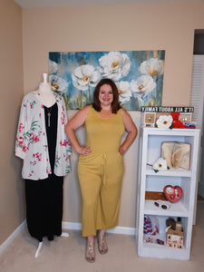 Jumpsuit Sleeveless with pockets plus size (pants)