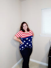 Load image into Gallery viewer, Top Stars and Stripes wth knot detail
