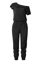 Load image into Gallery viewer, Off shoulder pocket jumpsuit (pants)
